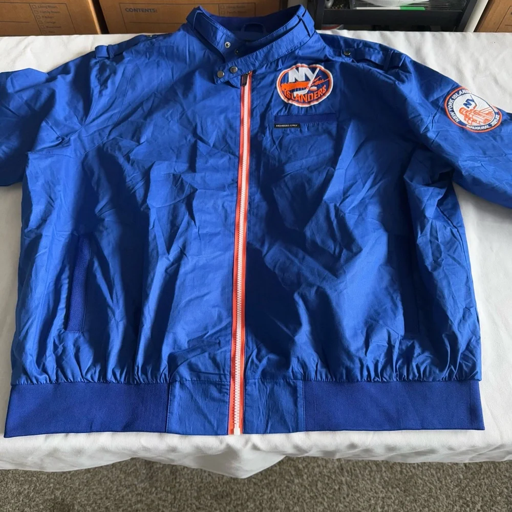 Members Only‎ Jacket 3XL New York Islanders Inaugural Season Member Hockey NHL